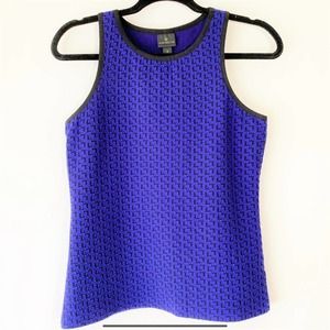 Worthington - Blue/Black Knit Tank